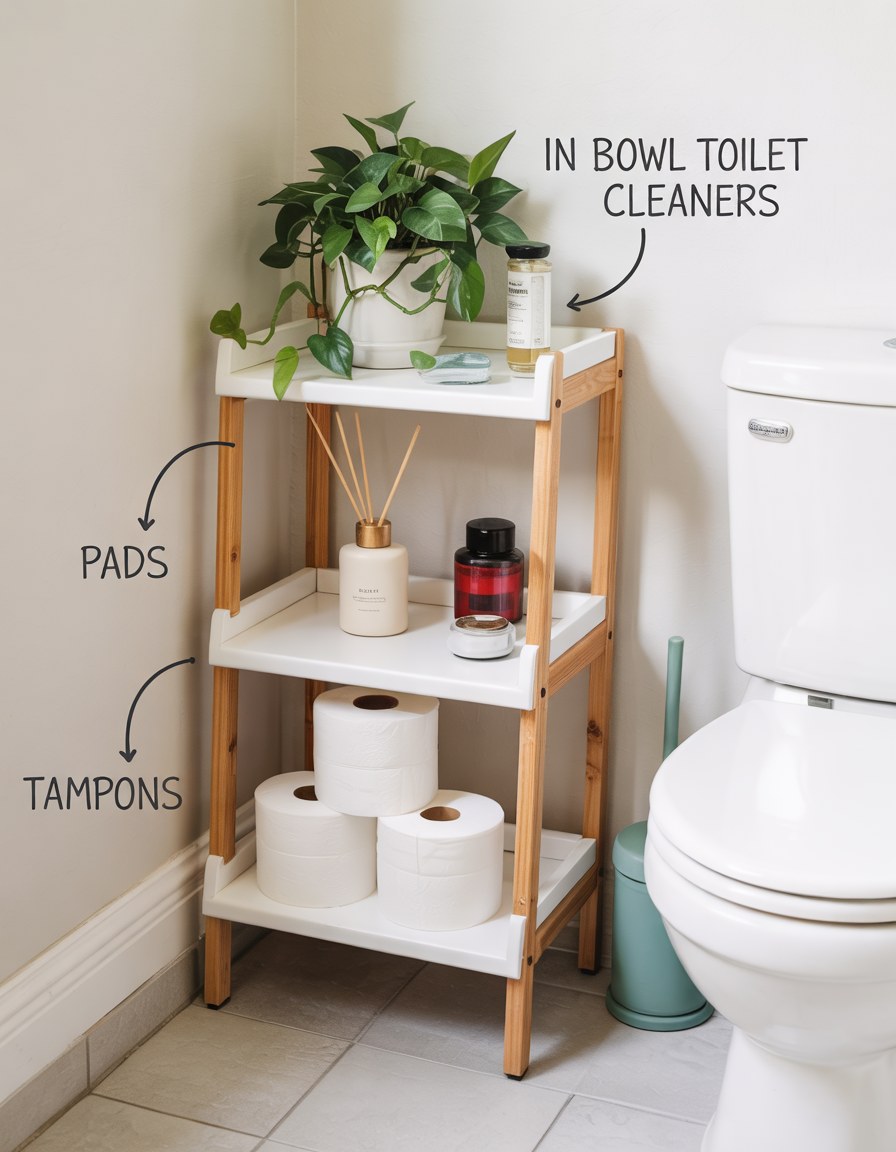 Small Bathroom Storage Organization Ideas for College Apartments
