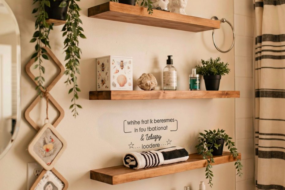 Bathroom Shelves | Small Bathroom Storage Ideas on a Budget | DIY Floating Shelves