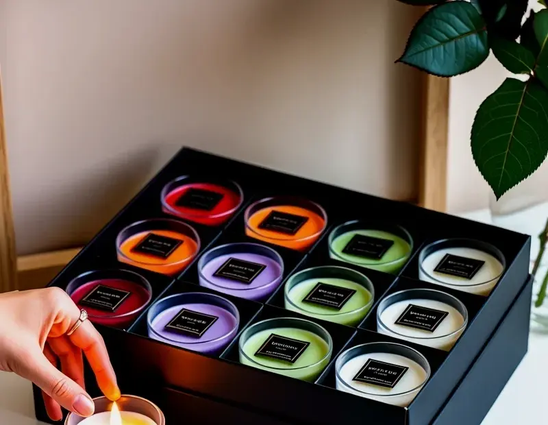Before my home felt blah, then I added this luxury scented candle display — instant cozy upgrade 🕯️
