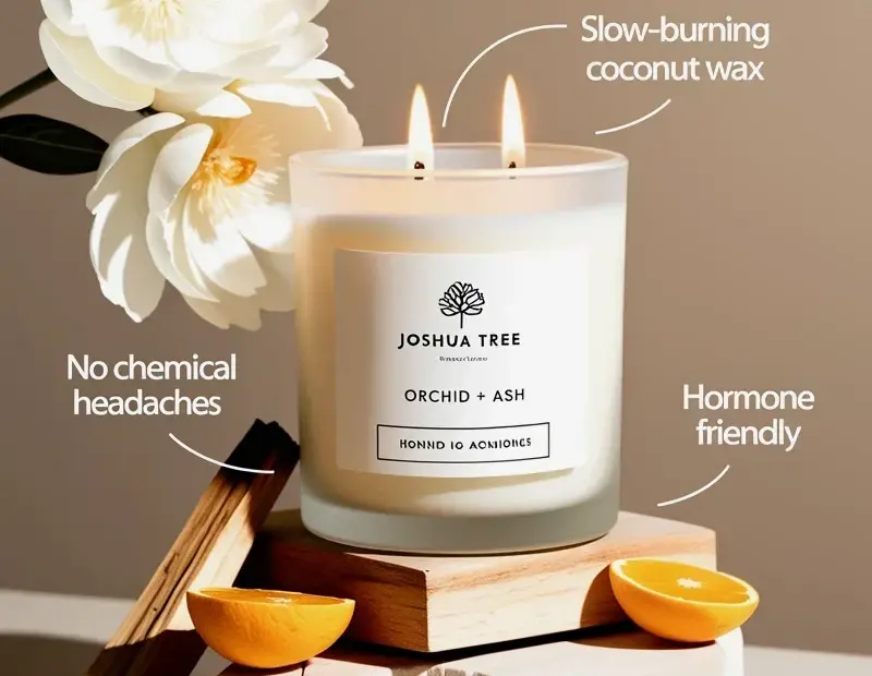 Spring Candle Decor with Palo Santo and Citrus Slices | Cozy Home Aesthetic