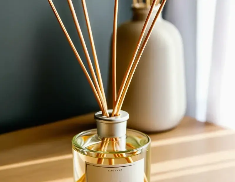 Reed Diffuser Styling with Pampas Grass | Before and After Home Fragrance Transformation