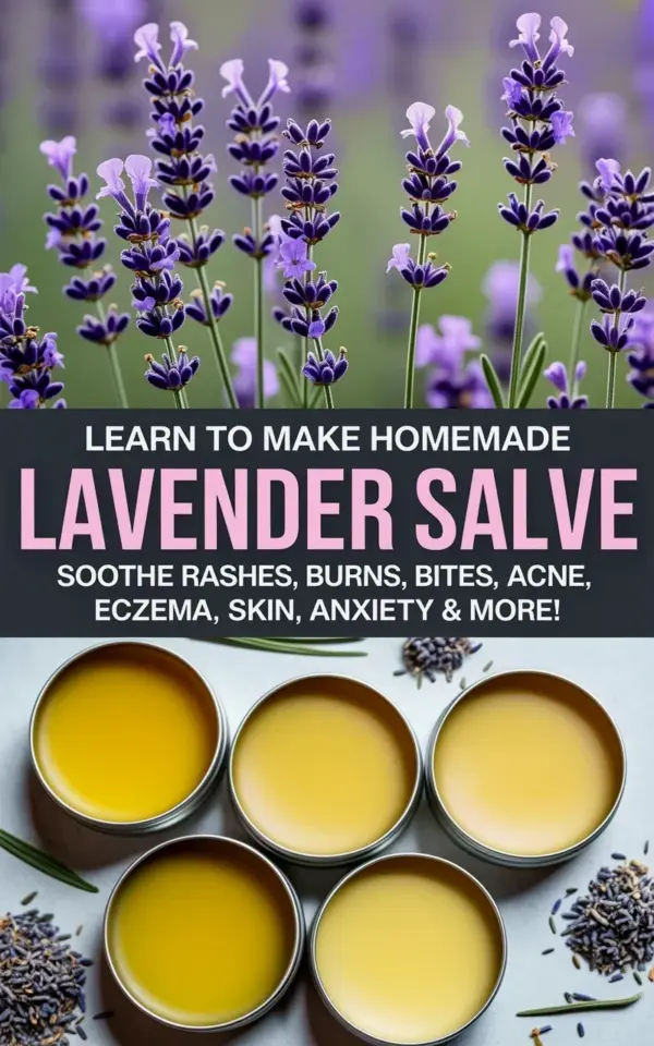 Homemade Lavender Salve in Metal Tins - a Summer DIY with Fresh Purple Lavender