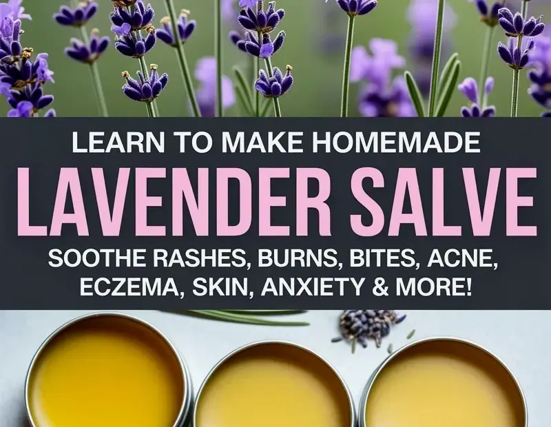 Homemade Lavender Salve in Metal Tins - a Summer DIY with Fresh Purple Lavender
