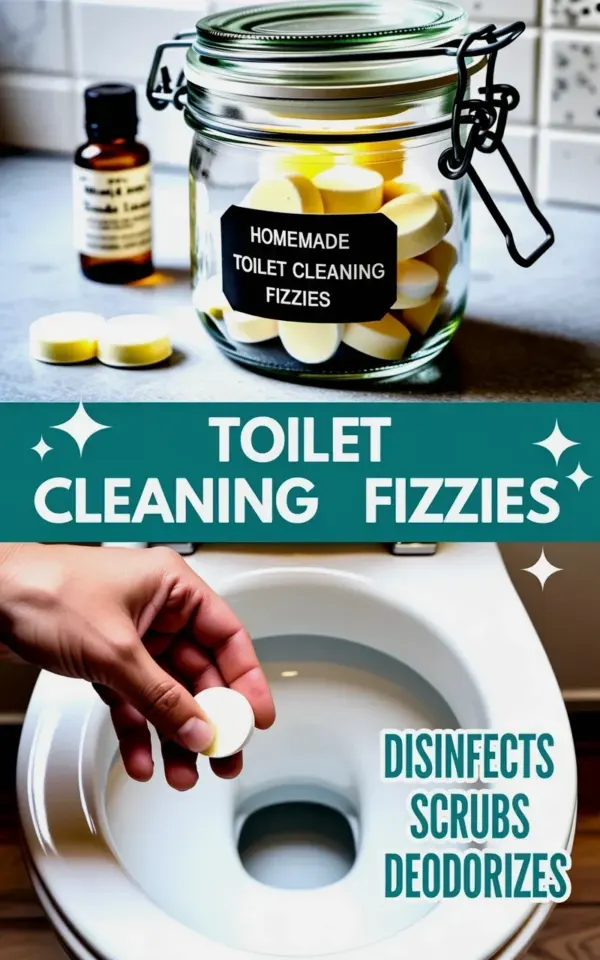 Homemade Toilet Cleaning Fizzies with Lemon Essential Oil – Easy DIY Cleaner