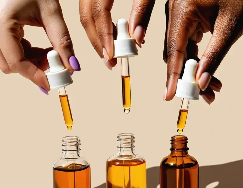These 3 Essential Oil Blends Transformed My Skin – Dropper Bottle Before & After